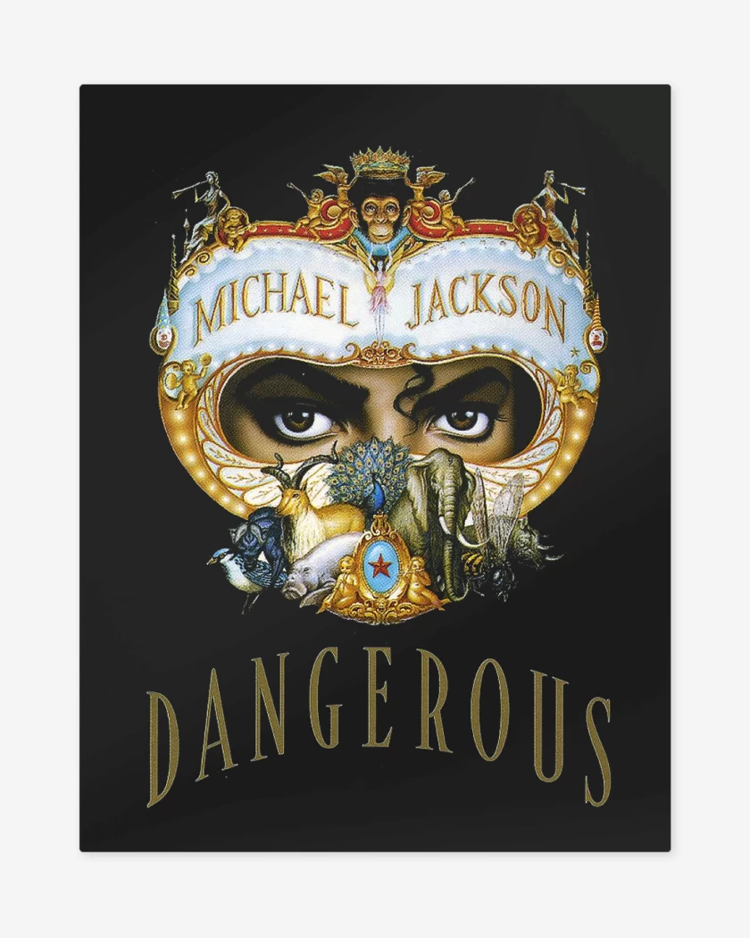 Print metalico Negro de Michael Jackson Danguerous 