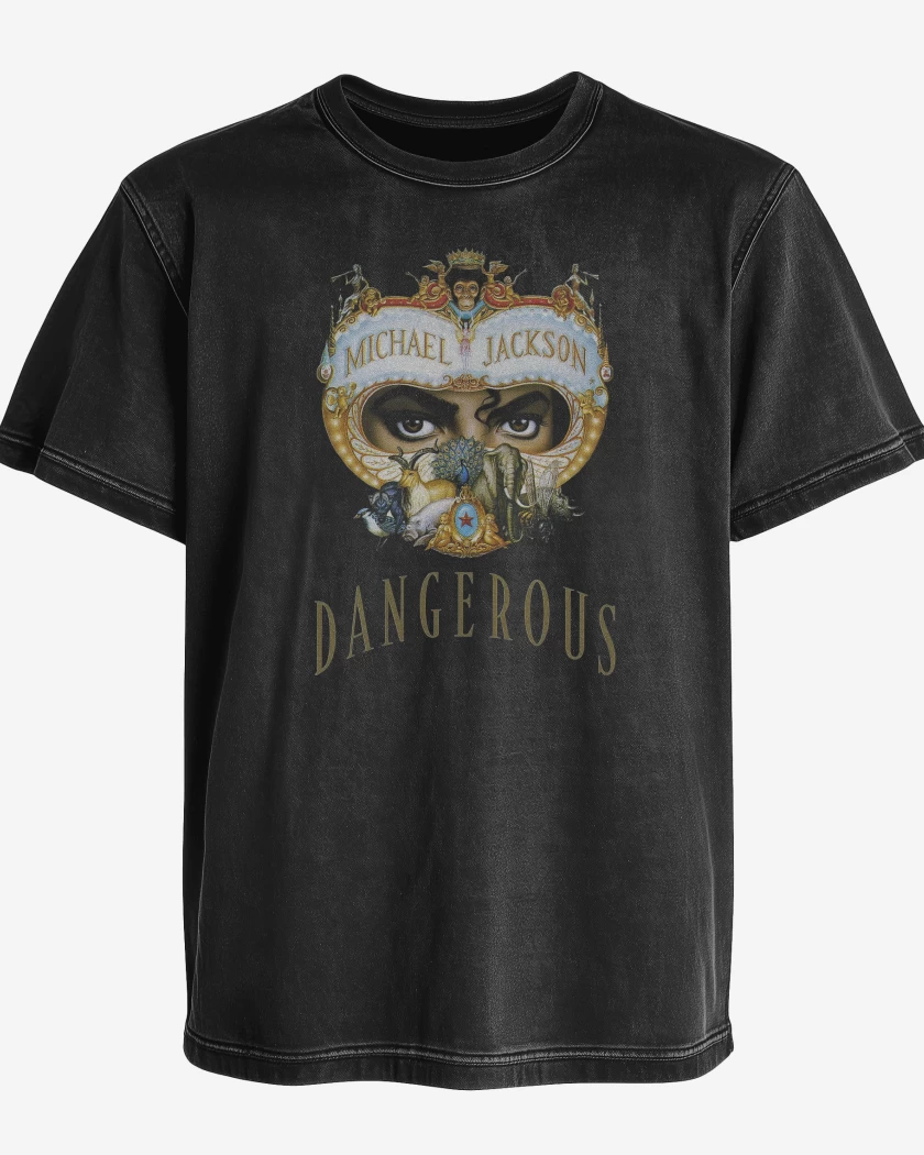 Polera desgastada Michael Jackson Danguerous 