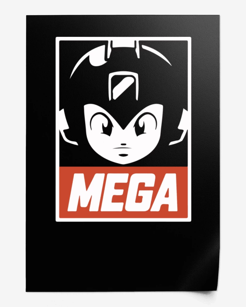 Print Negro de Mega