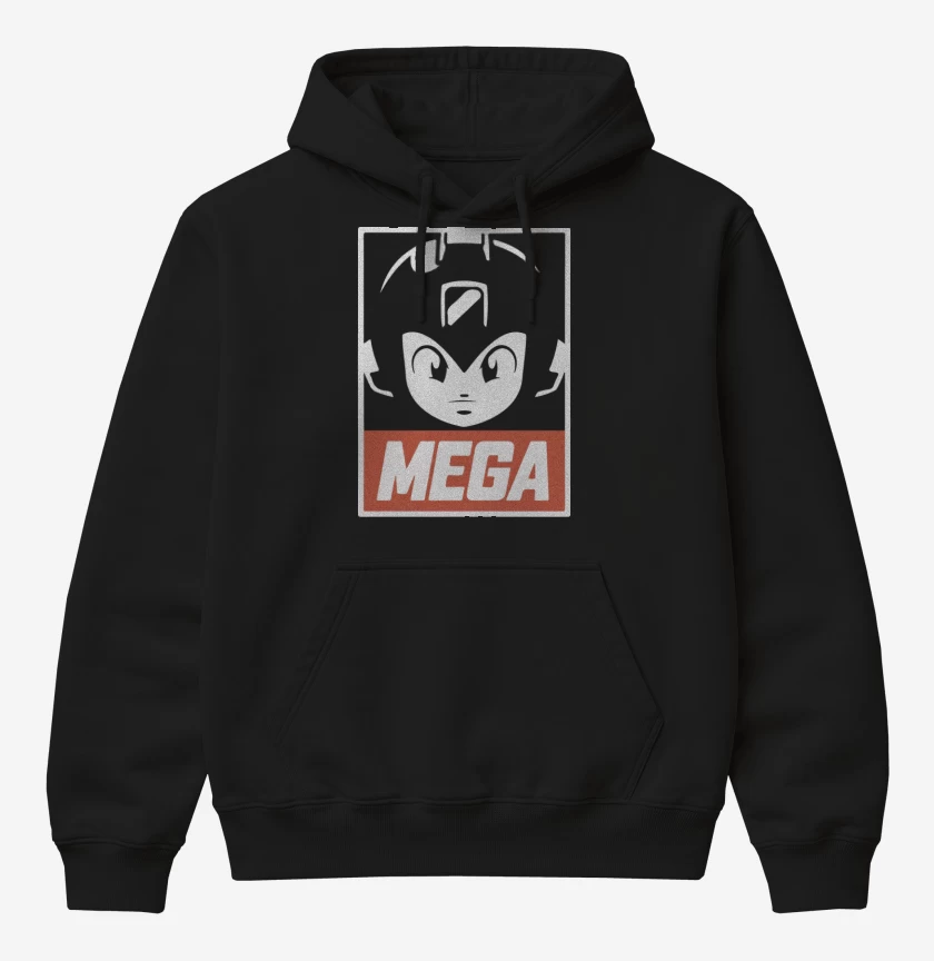 Poleron Canguro básico Negro de Mega
