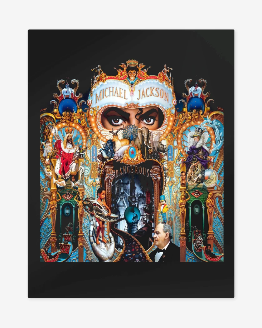 Print metalico Negro de Michael Jackson Dangerous I