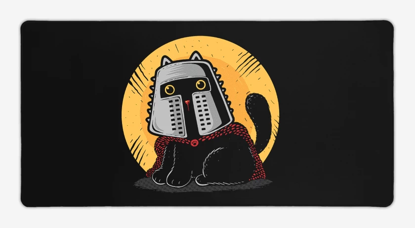 Mouse pad Gamer Gatito Medieval