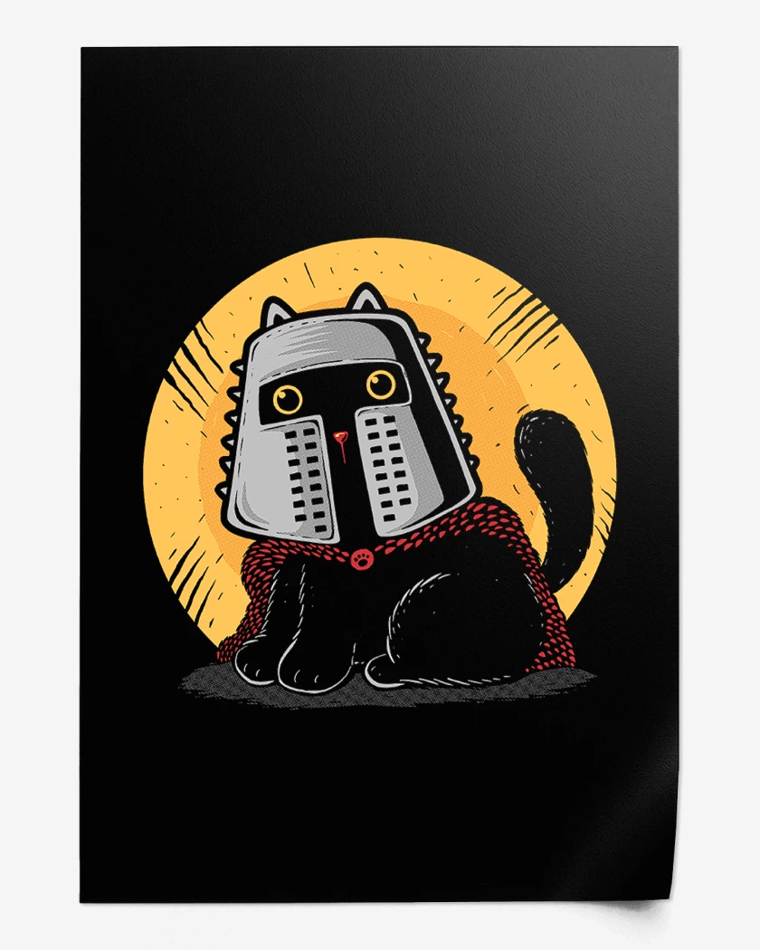 Print Gatito Medieval