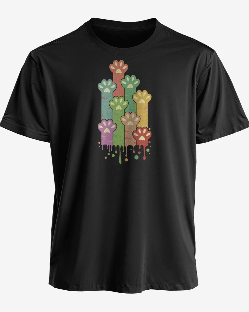 Polera premium Negro de Patitas Gatunas