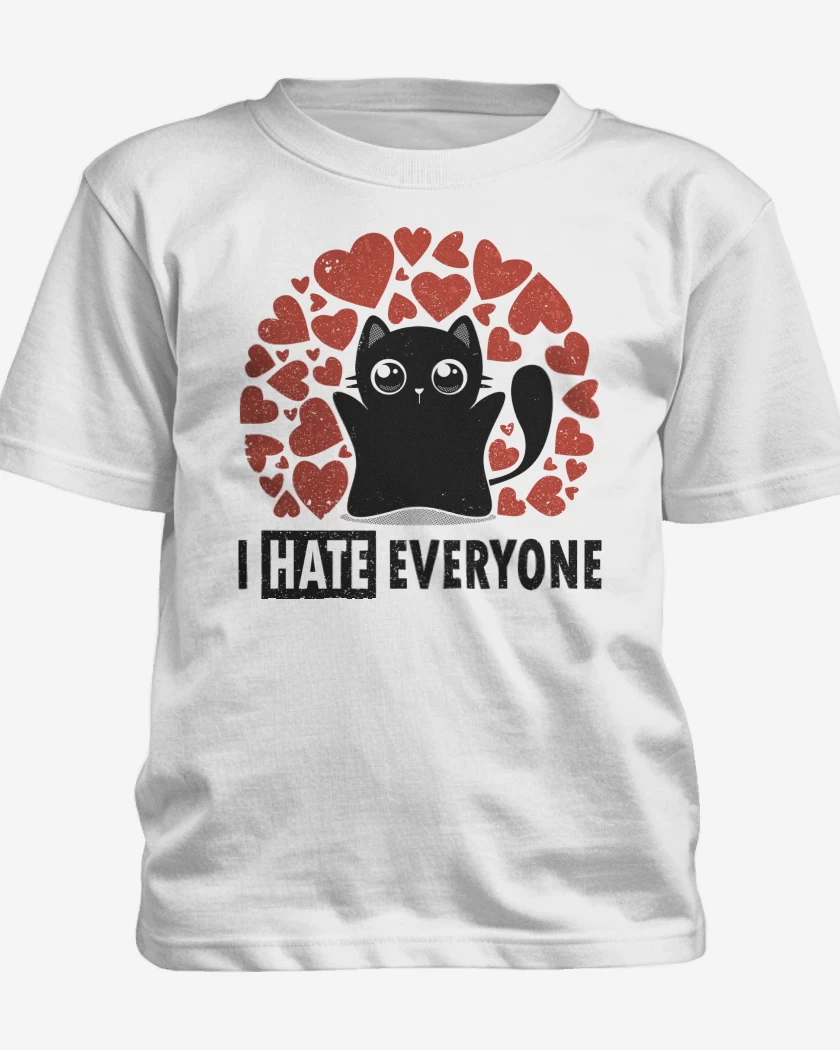 Polera de niño Blanco de I Hate Everyone