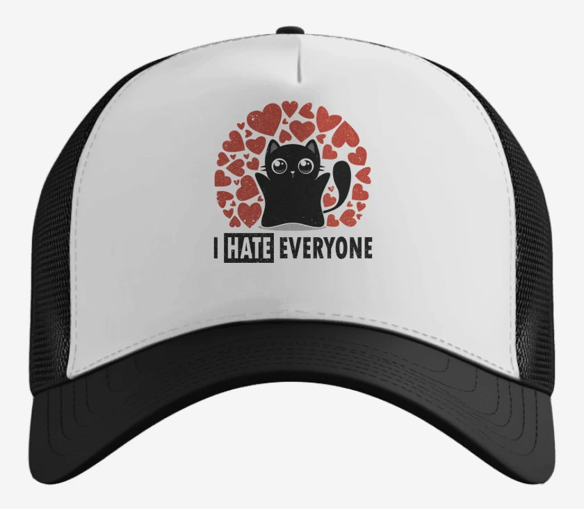Gorro Blanco de I Hate Everyone