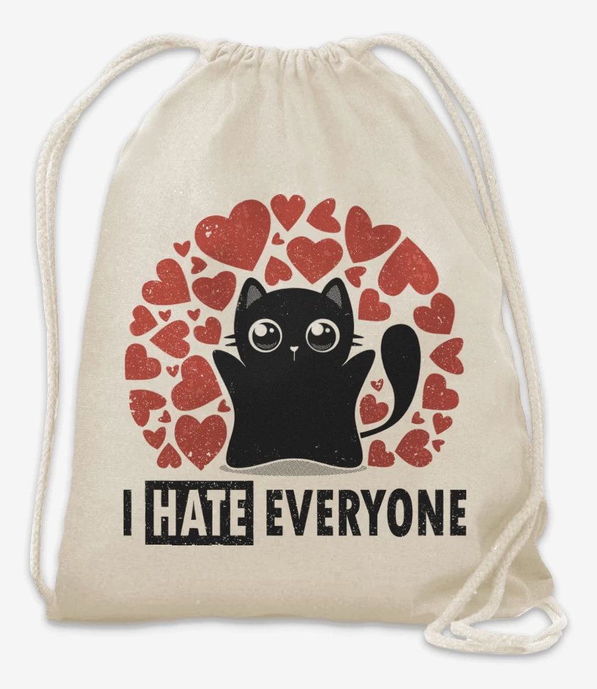 Mochila Blanco de I Hate Everyone