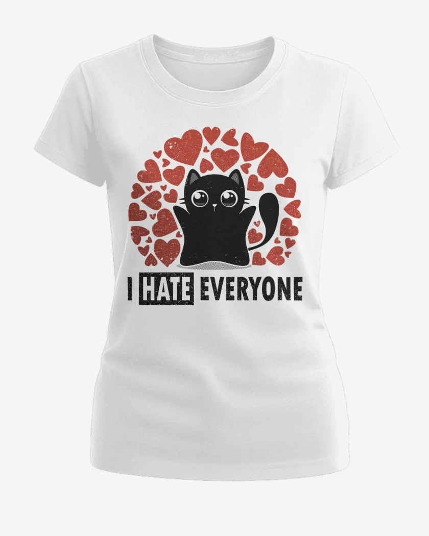 Polera de Mujer Blanco de I Hate Everyone
