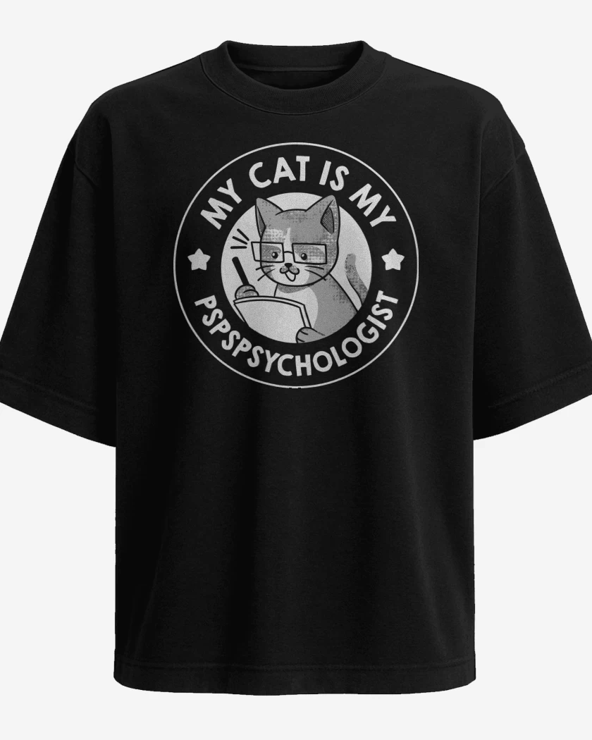 Polera Oversize Negro de Pspspsicologo