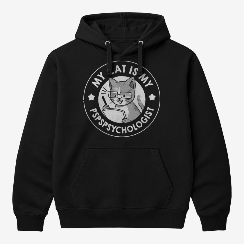 Polerón Canguro Negro de Pspspsicologo