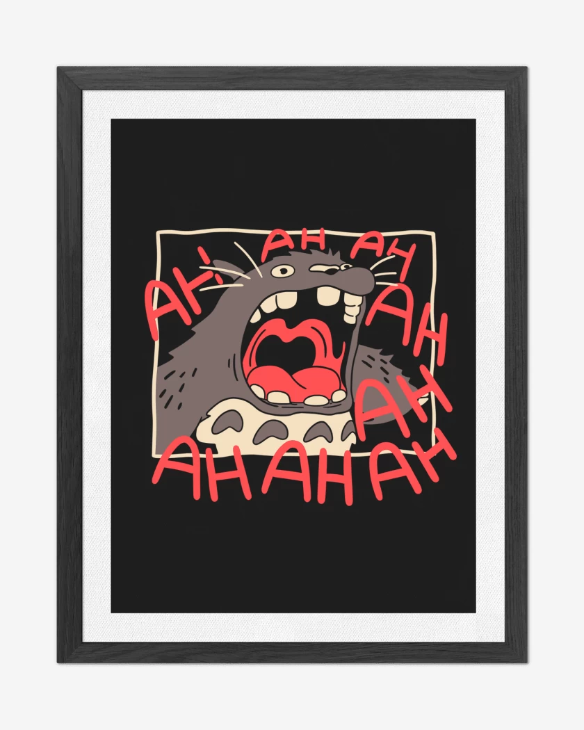 Cuadro decorativo Negro de TOTORO RISA