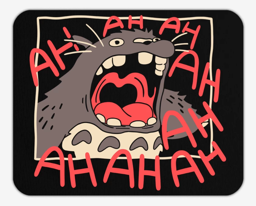 Mousepad Negro de TOTORO RISA