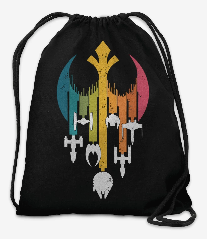 Mochila Negro de Rebel Arcoiris