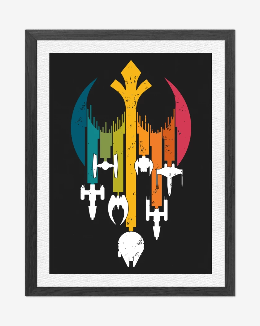 Cuadro decorativo Negro de Rebel Arcoiris