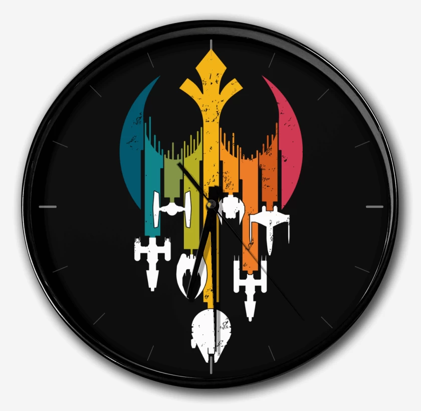 Reloj Negro de Rebel Arcoiris