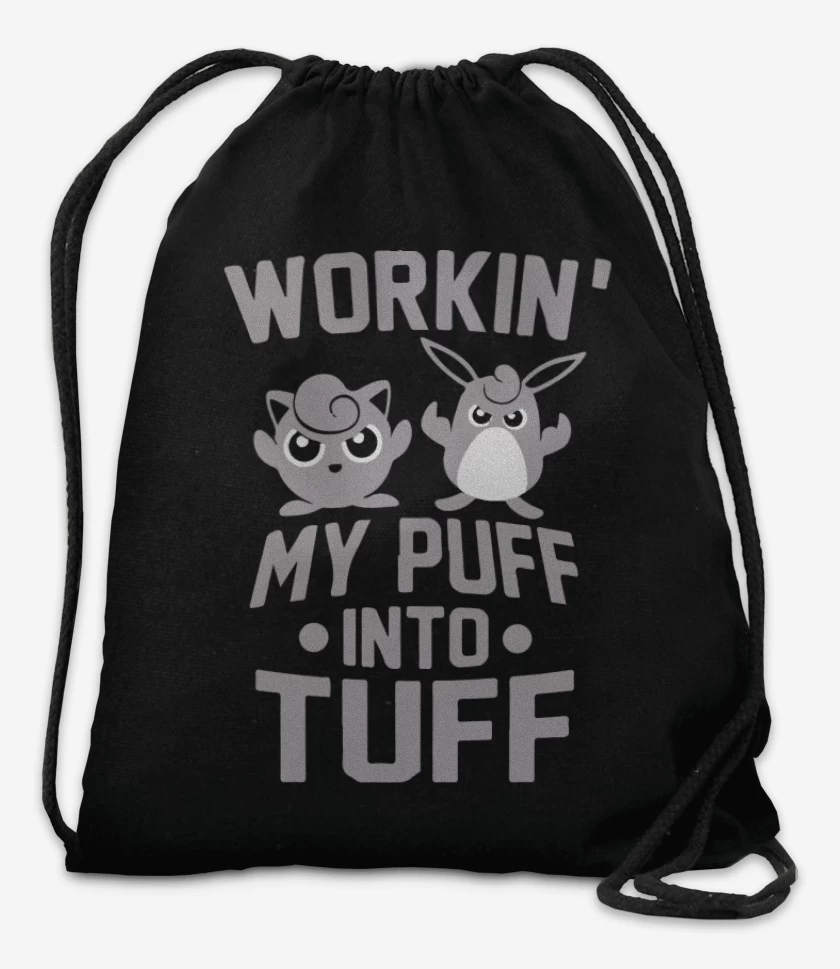 Mochila Negro de Puff