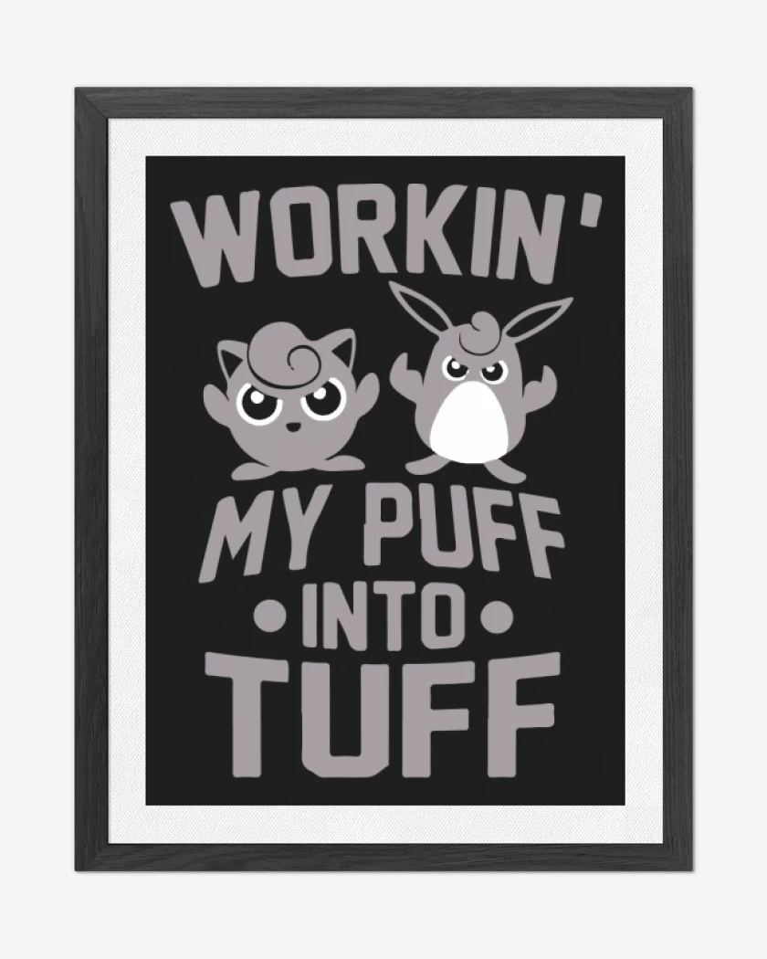 Cuadro decorativo Negro de Puff