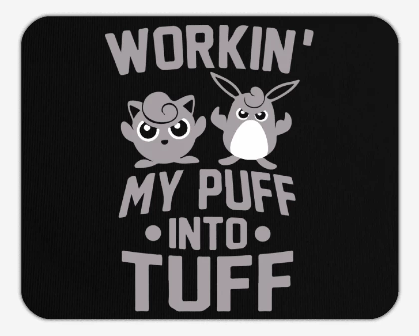Mousepad Negro de Puff
