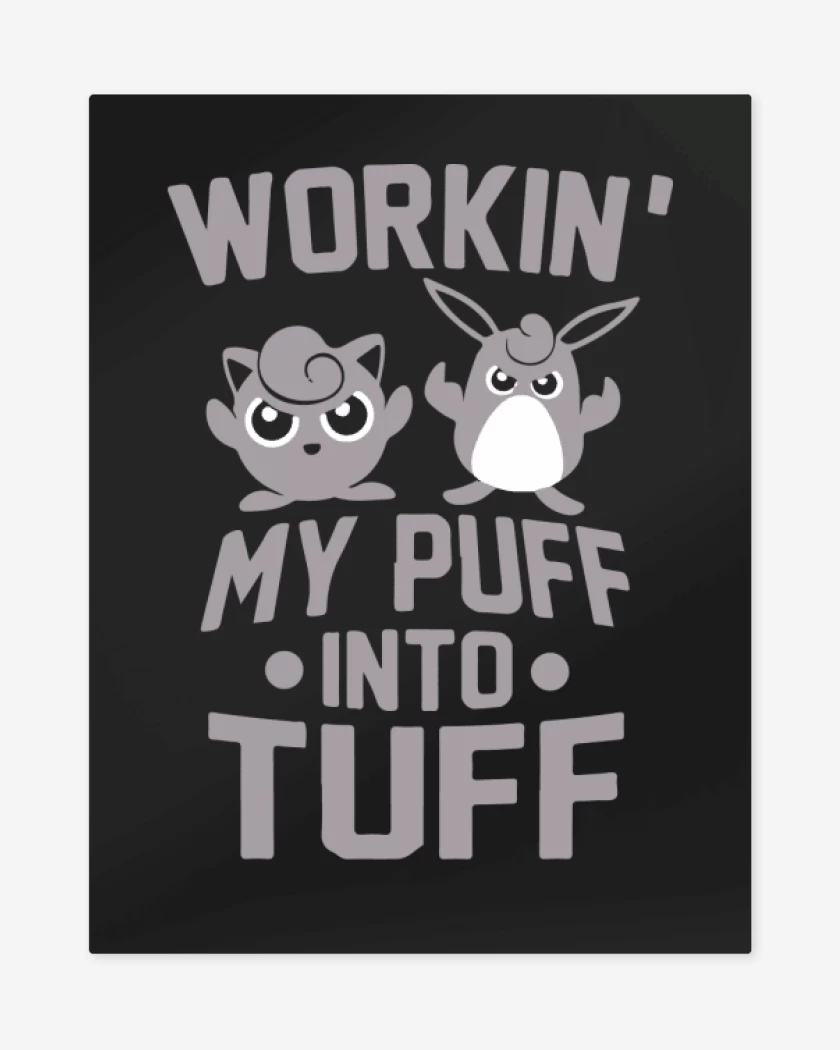 Print metalico Negro de Puff