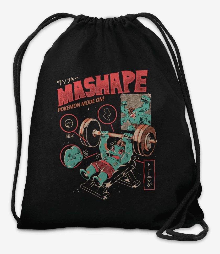 Mochila Negro de Machop Gym