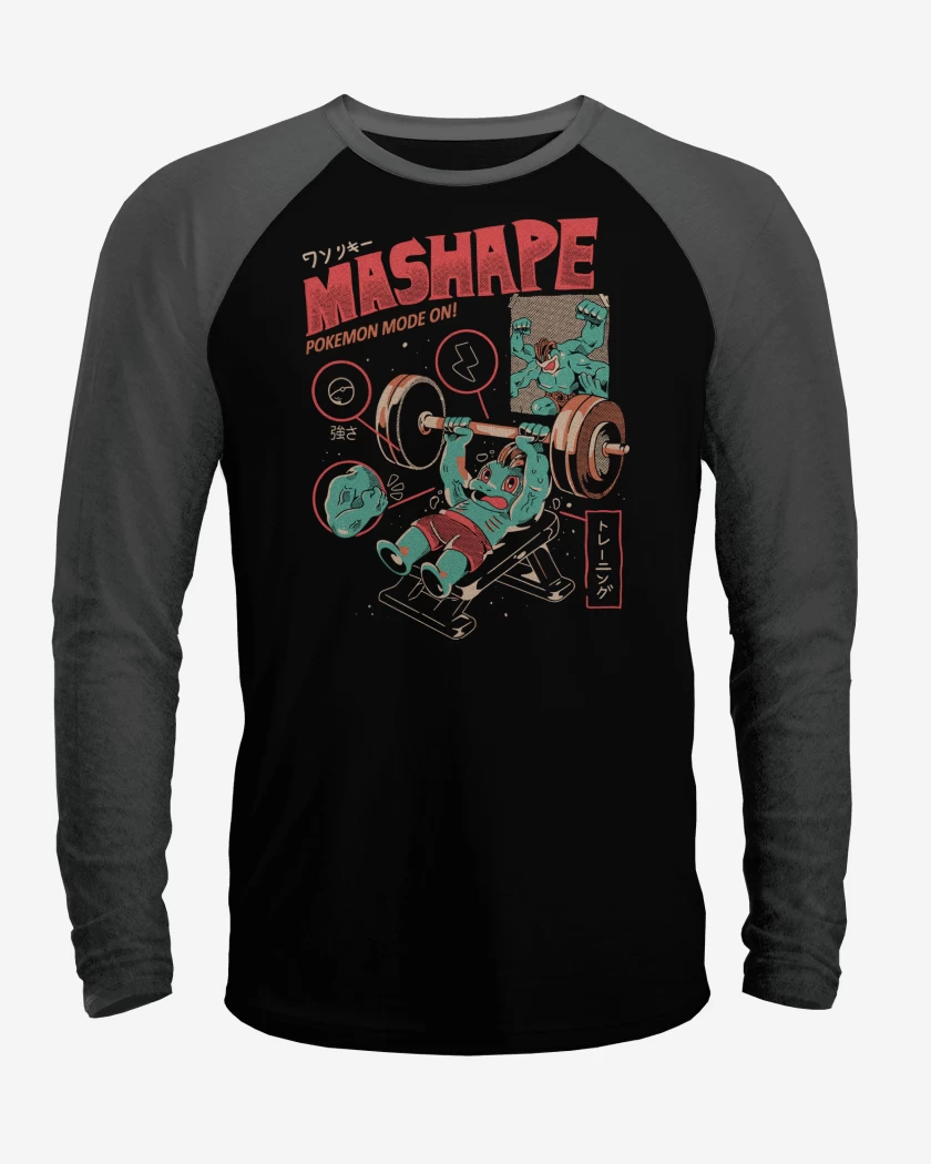 Polera Raglan Machop Gym