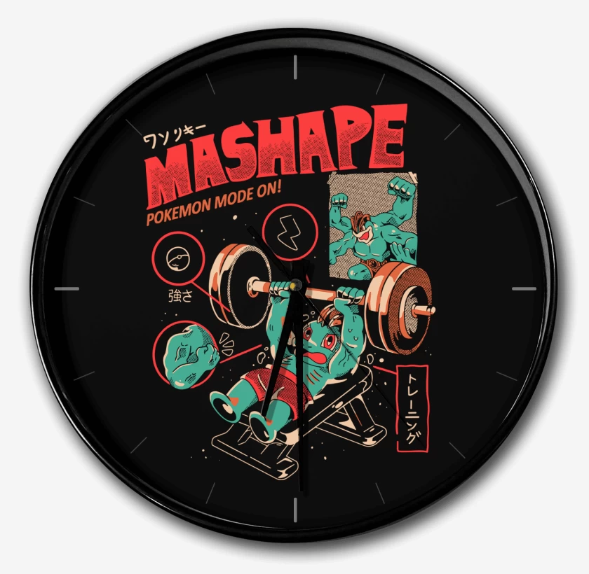 Reloj Negro de Machop Gym