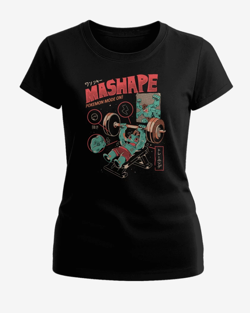 Polera de Mujer Negro de Machop Gym
