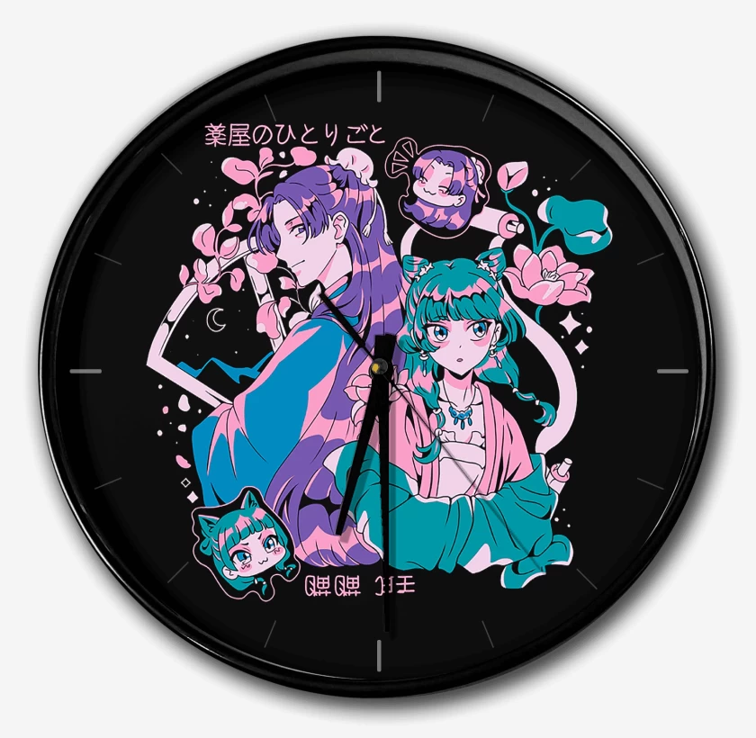 Reloj Negro de Diario de la Boticaria