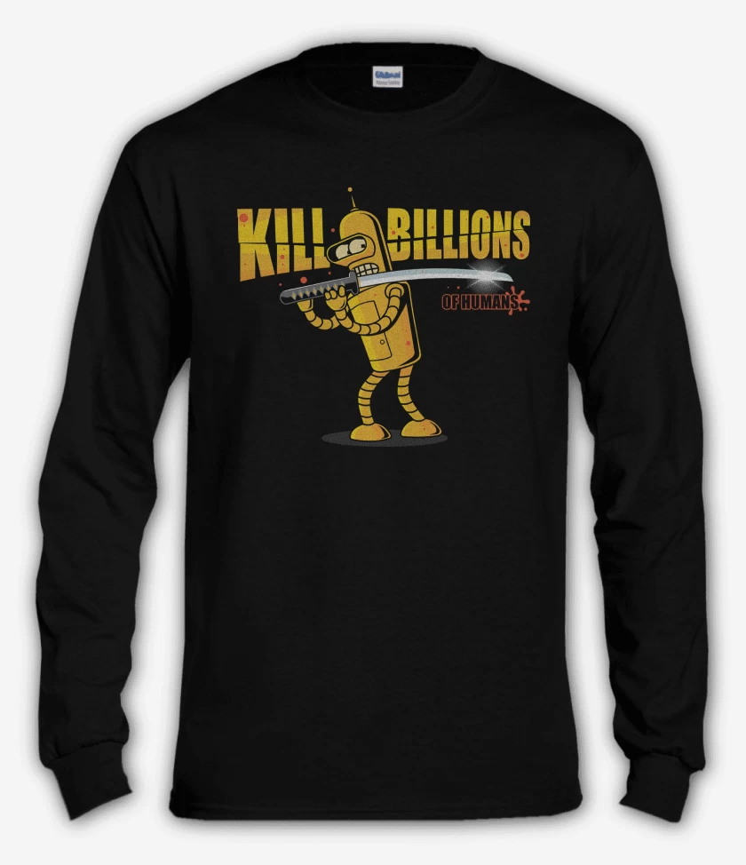 Polera manga larga Negro de Kill Bender