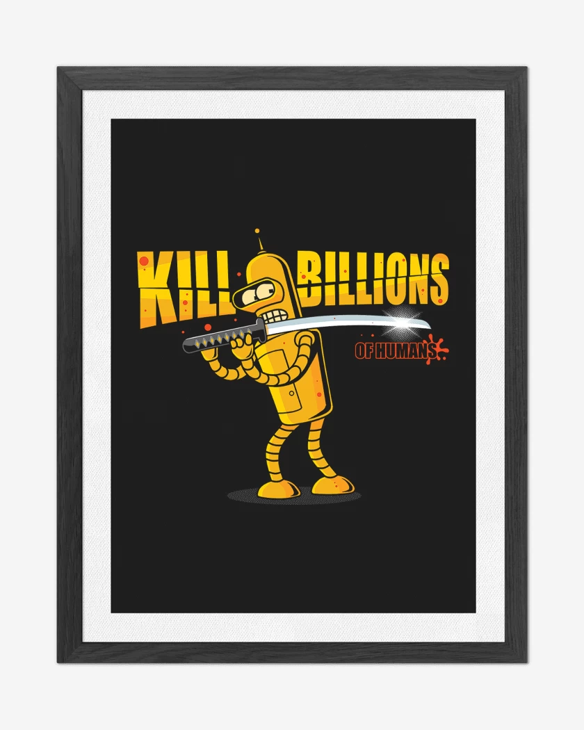 Cuadro decorativo Negro de Kill Bender