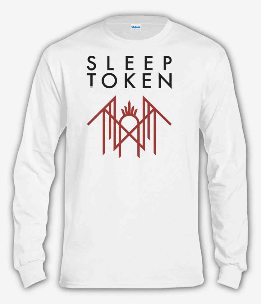Polera manga larga Blanco de Sleep Tokken Logo  