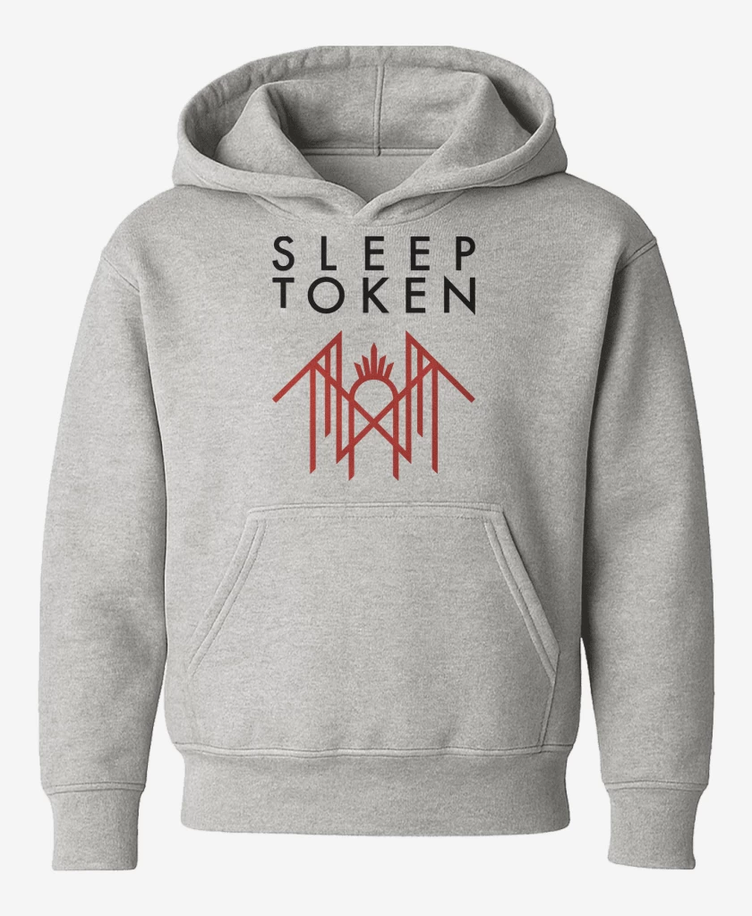 Poleron de niño Gris Melange de Sleep Tokken Logo  