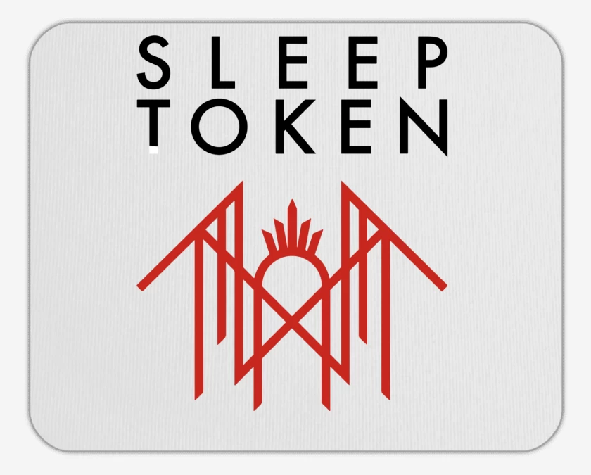 Mousepad Blanco de Sleep Tokken Logo  