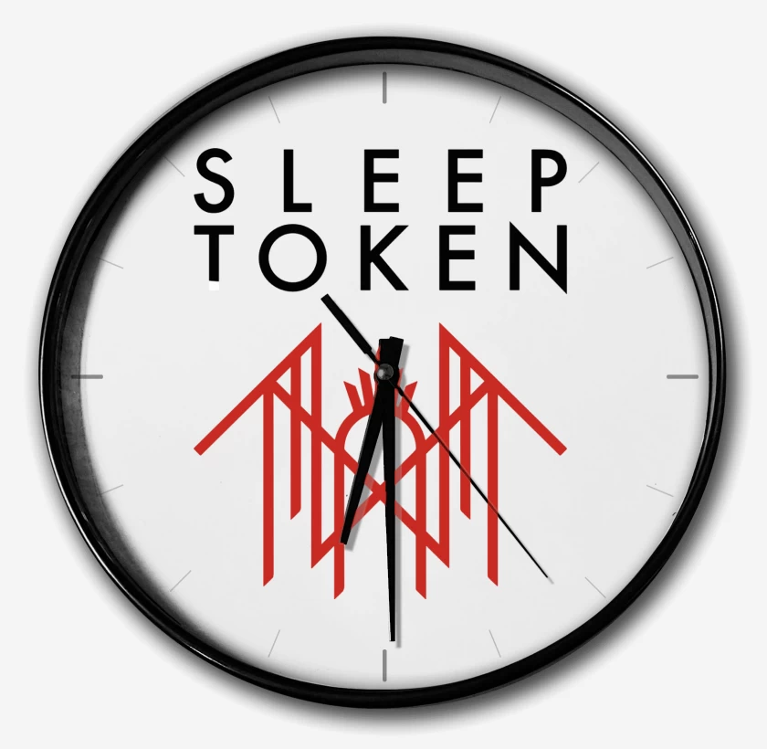 Reloj Blanco de Sleep Tokken Logo  