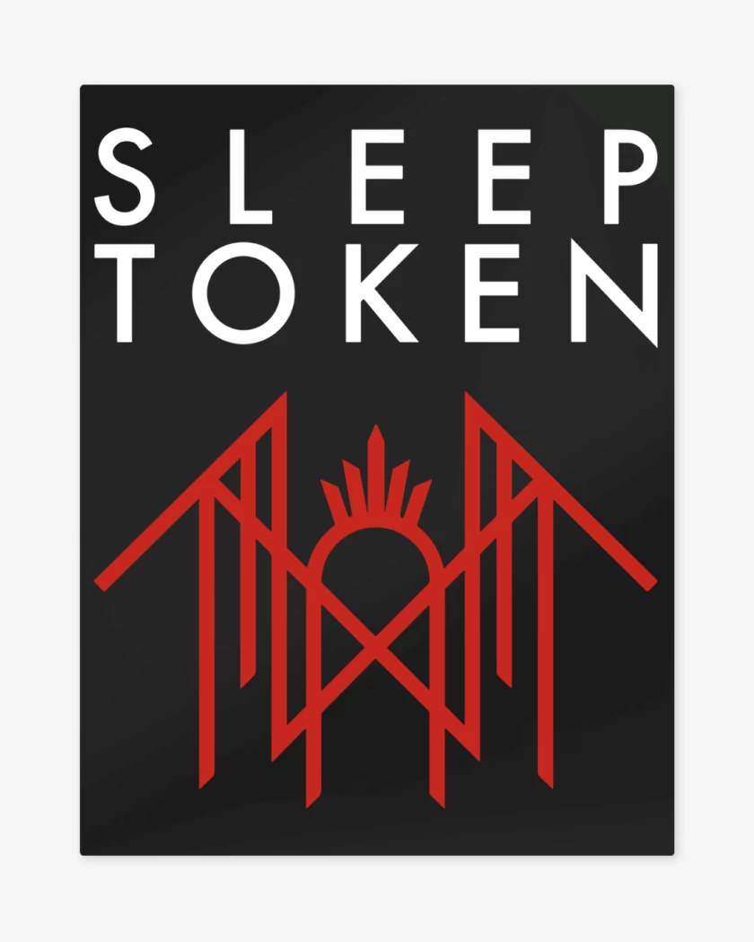 Print metalico Negro de Sleep Tokken