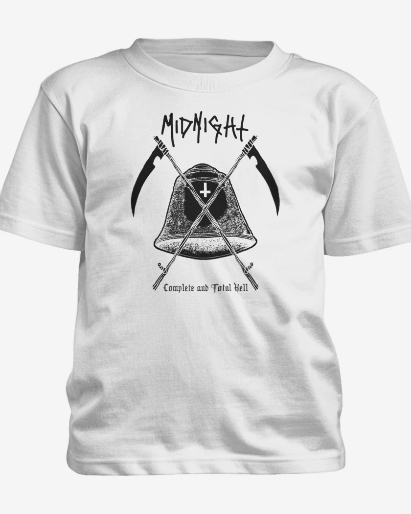 Polera de niño Blanco de Midnight Complete and Total Hell