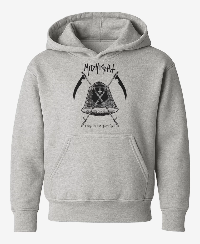 Poleron de niño Gris Melange de Midnight Complete and Total Hell