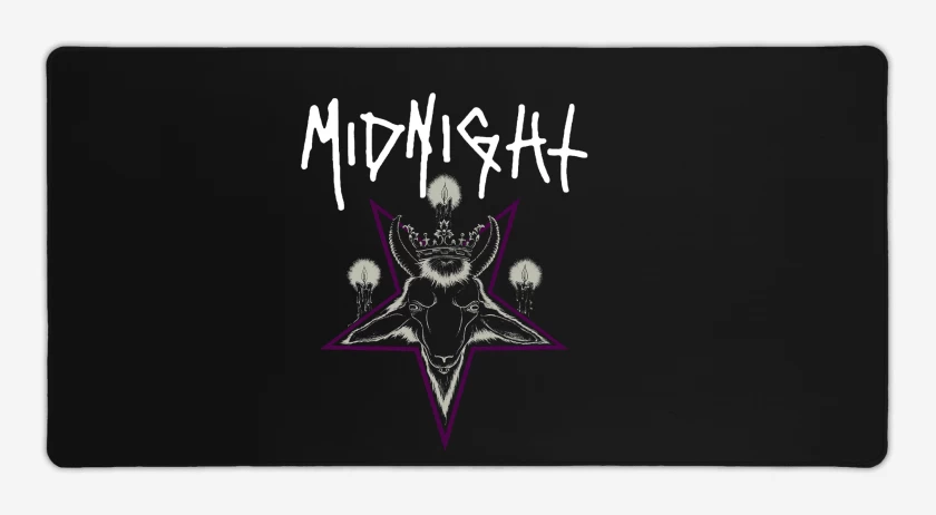 Mouse pad Gamer Negro de Midnight Satanic