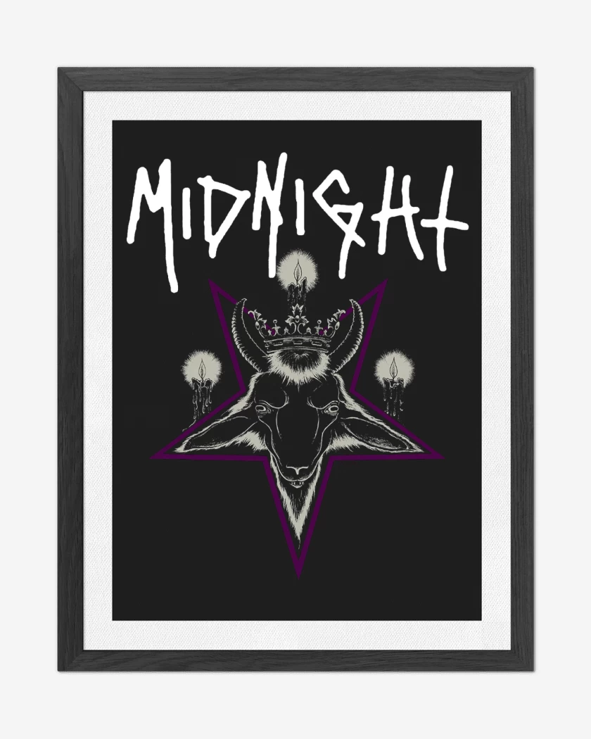 Cuadro decorativo Negro de Midnight Satanic