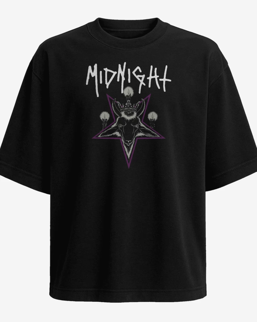 Polera Oversize Midnight Satanic