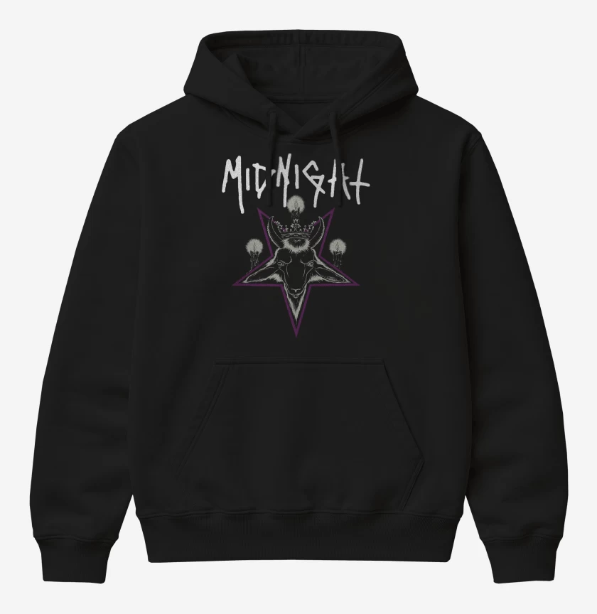 Poleron Canguro básico Negro de Midnight Satanic