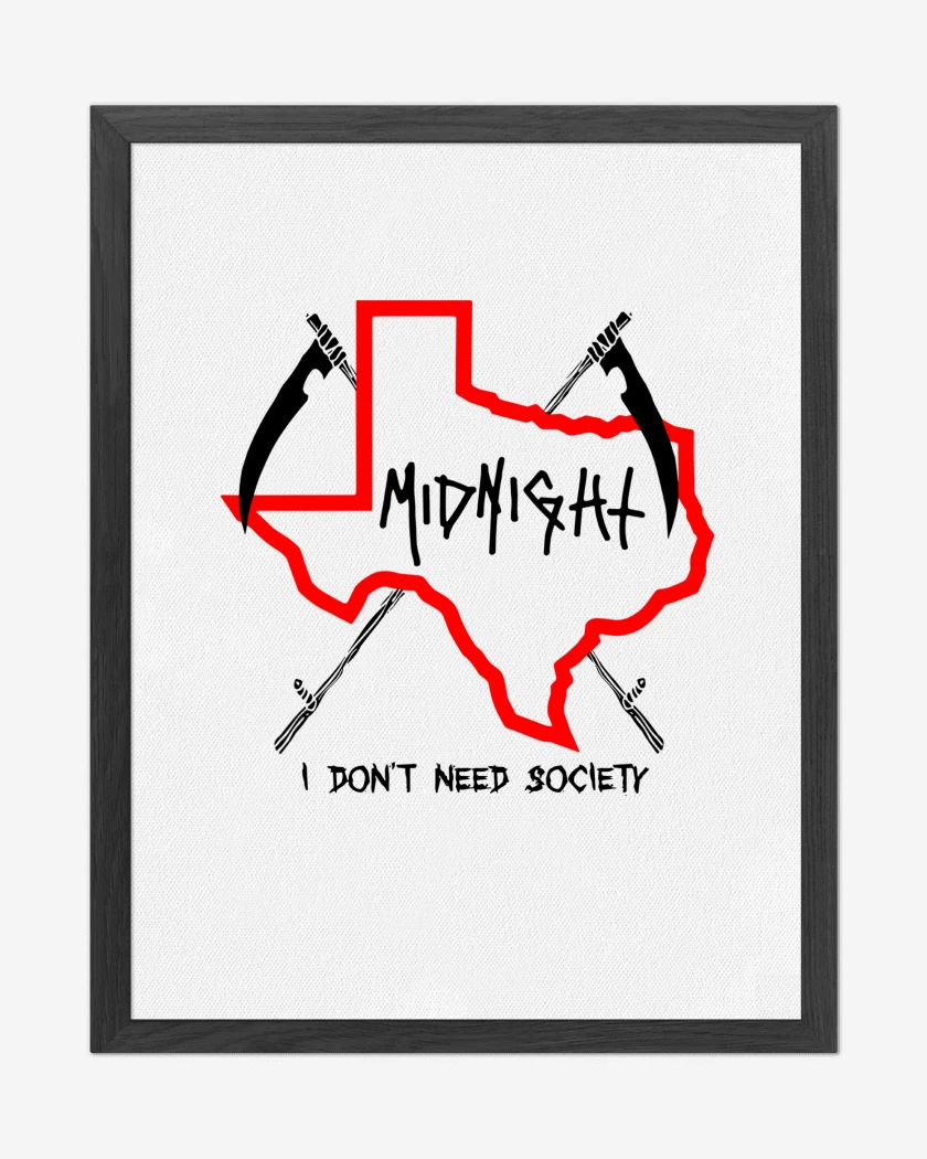 Cuadro decorativo Midnight I Dont Need Society