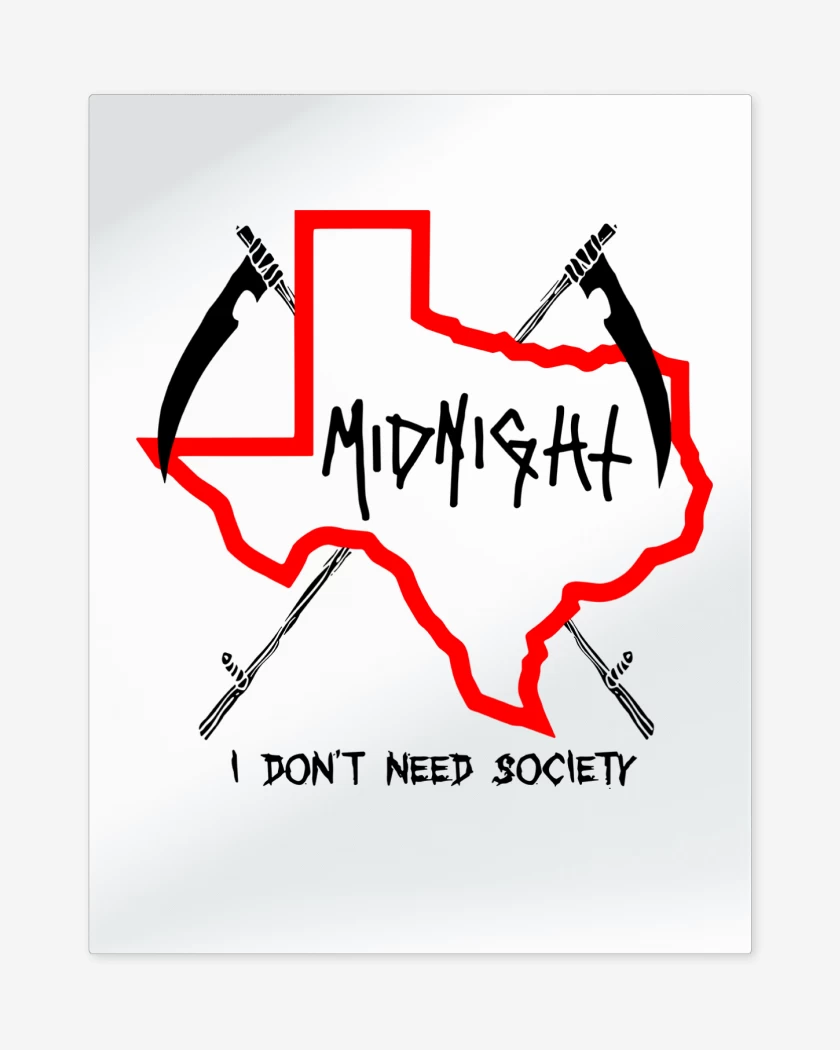 Print metalico Midnight I Dont Need Society