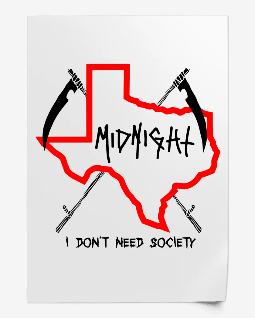 Print Midnight I Dont Need Society