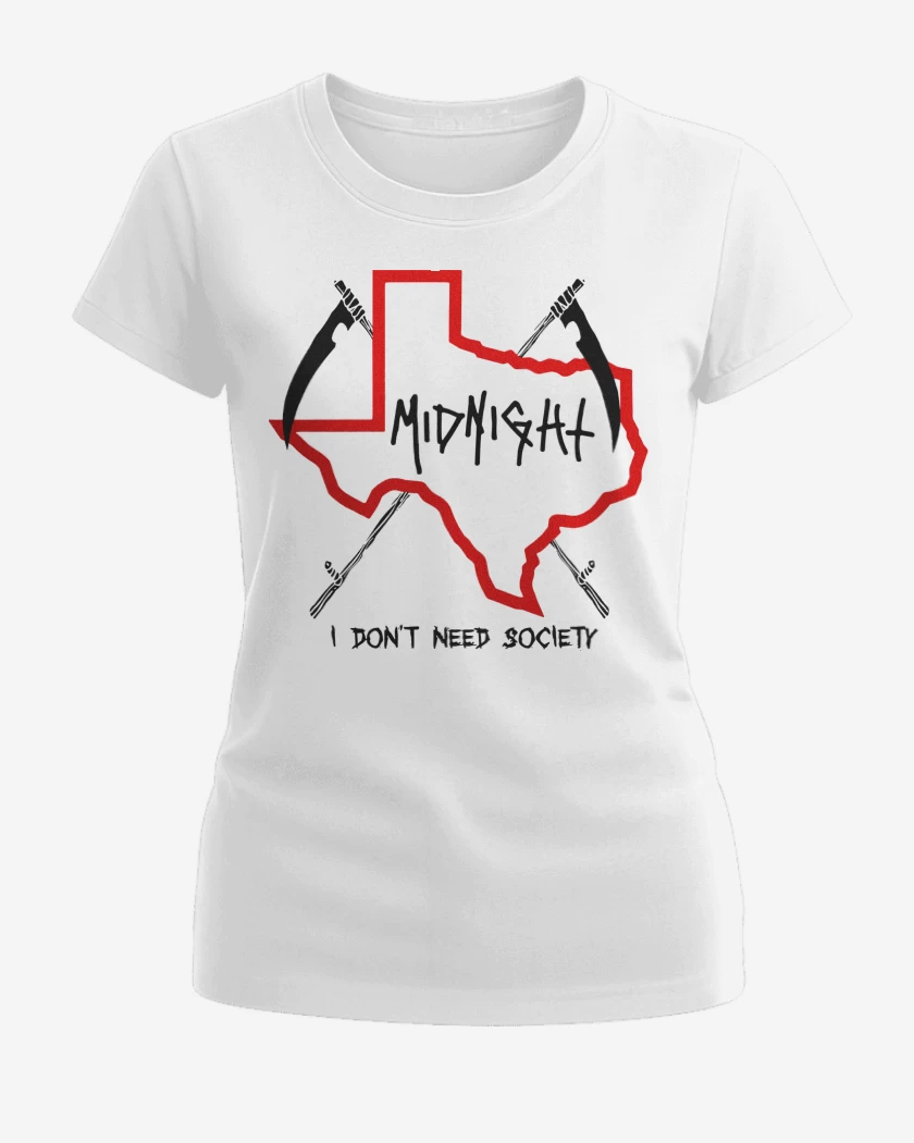 Polera de Mujer Blanco de Midnight I Dont Need Society