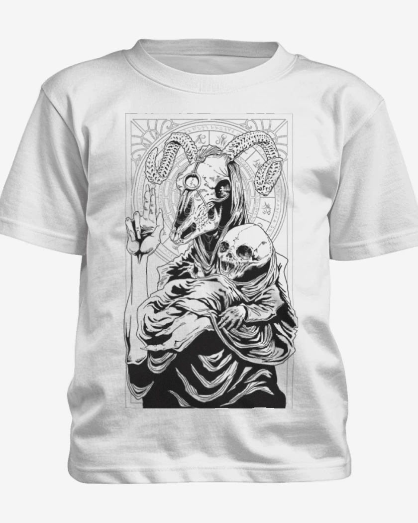 Polera de niño Blanco de Hell beast