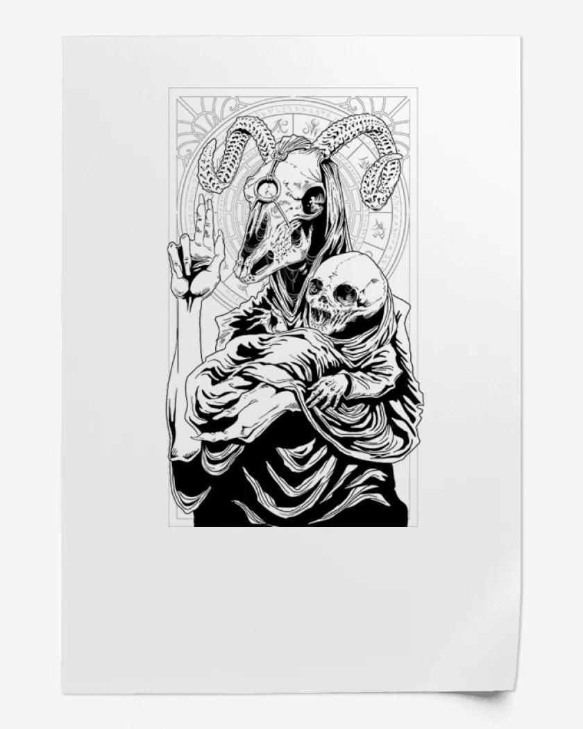 Print Blanco de Hell beast