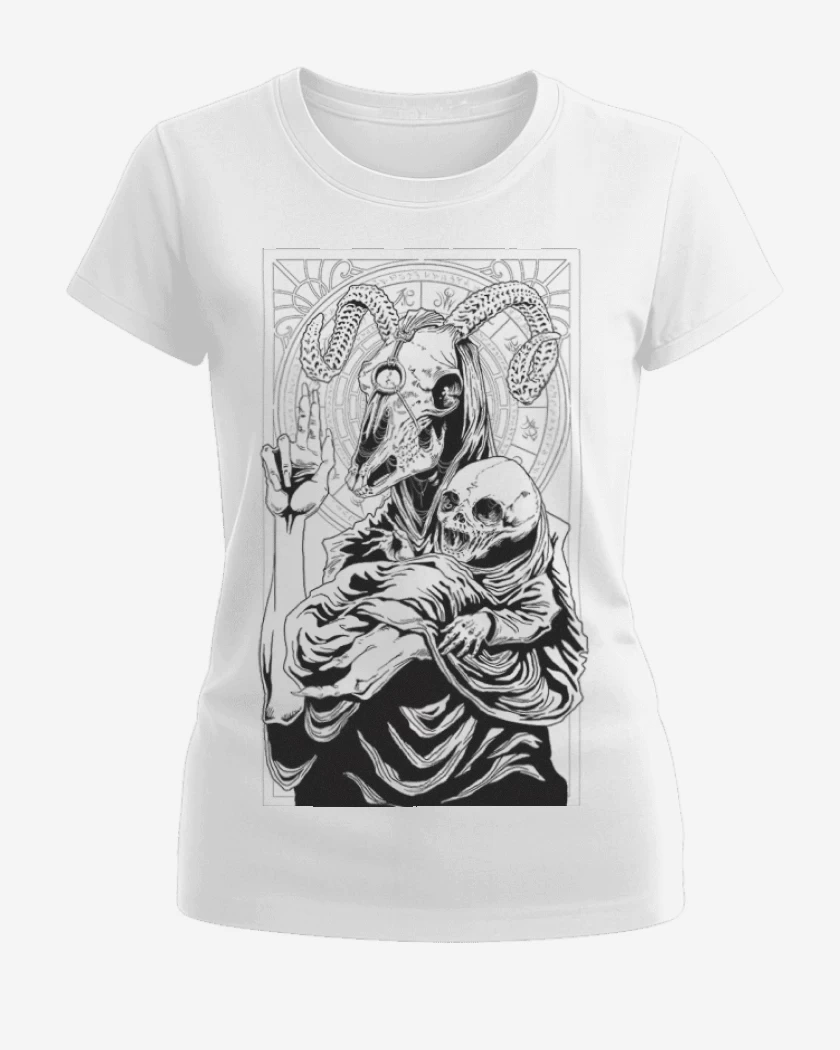 Polera de Mujer Blanco de Hell beast