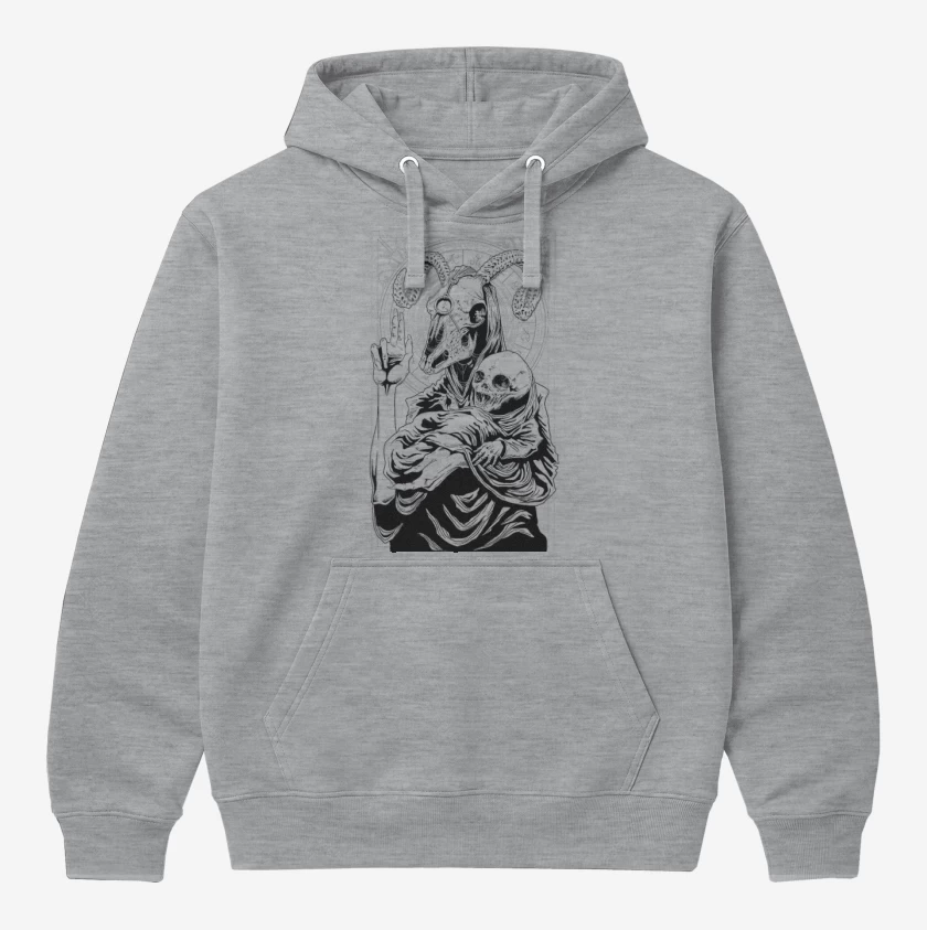 Polerón Canguro Gris Melange de Hell beast