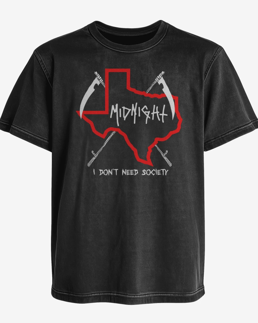 Polera desgastada Midnight I Dont Need Society N 